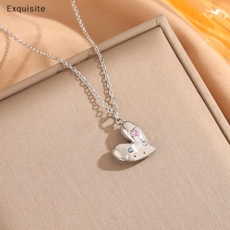 Dây chuyền mặt trái tim kim cương